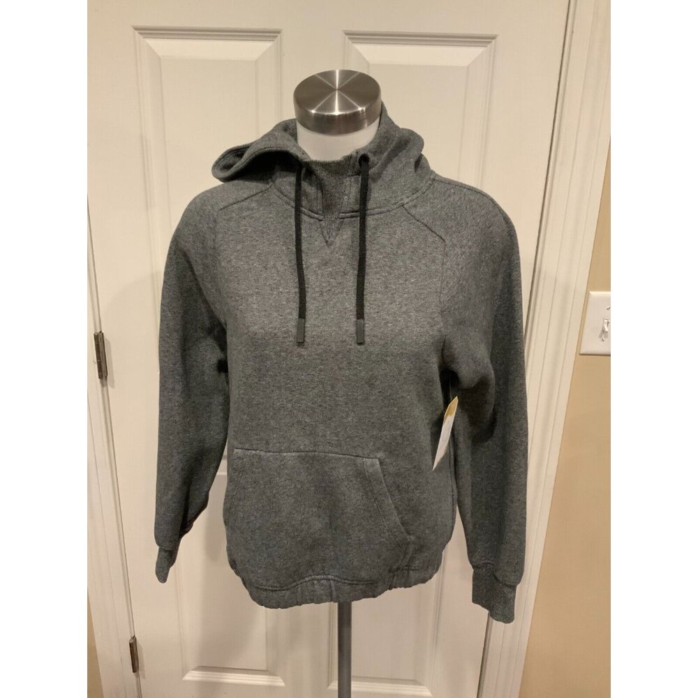 Lululemon Gray Hooded Sweatshirt Pullover Warm for Winter W/ Pocket, Size 2 (US)